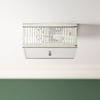 Square Roddy IP44 flush ceiling light in Nickel