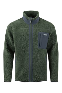 Weird Fish Fletcher Borg Full Zip Fleece Deep Lichen Green Size XL