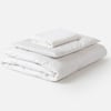 QE Home 3-Piece Nature's Nest Crib-Sized Bedding Bundle, RDS Certified, White