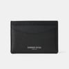 The Card Case - Black Madras Grain