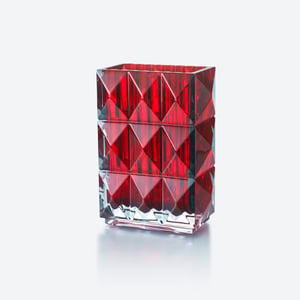 Louxor Rectangular Vase - Red | Baccarat