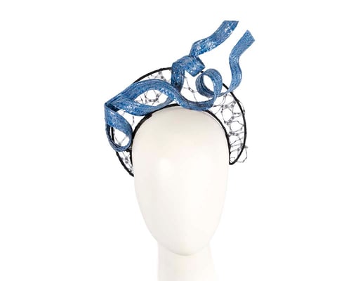 Black & Blue fascinator headband by BELIEVERA