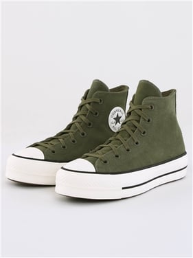 Converse Womens Chuck Taylor All Star Lift Platform - Utility Egret Black - 4