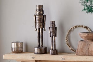 nkuku Imay Nutcracker | Christmas Decorations | Large | Antique Brass