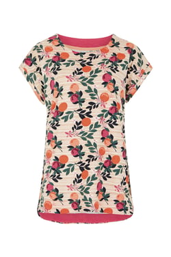 Weird Fish Paw Paw Organic Cotton Printed Jersey T-Shirt Cantaloupe Size 16