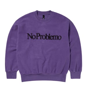 No Problemo Reverse Fleece Sweat Lilac