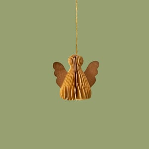 Angela Honeycomb Paper Ornament - Gold