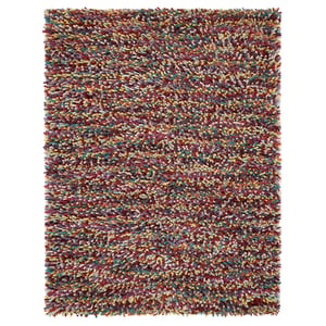 Rocks Shaggy Wool Rug Multi - 160x230cm