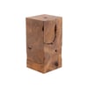 Teak Slice Pedestal, Square