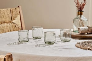 nkuku Chandani Tumbler Short Set Of 4 | Glassware | Clear