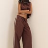 Chocolate Brown Ric Rac Relaxed Leg Trousers