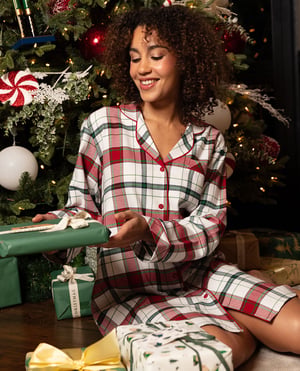 Blaze Womens Brushed Check Nightshirt - 28