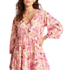 Silk Road Tier Kaftan Pink - L