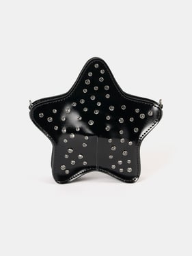 The Star Bag - High Shine Black with Swarovski® Crystals