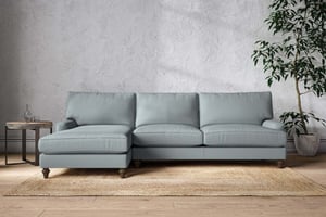 nkuku Marri Left Hand Chaise Sofa | Make To Order | Grand | Recycled Cotton Horizon