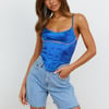 New Rules Crop Top Blue