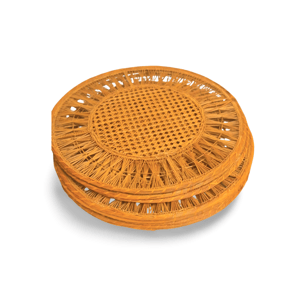 Radiant Handwoven Iraca Placemat - Solid Color / Tan