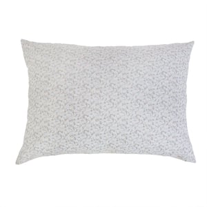 June 28" X 36" Large Decorative Bed Pillow With Insert   Ocean /  Grey