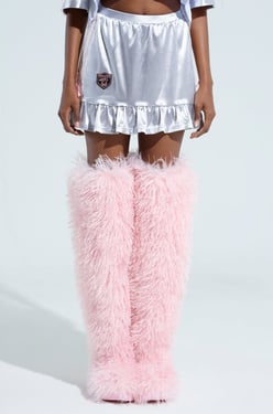 AKIRA Winning Mini Skirt In Silver | Size Small