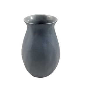Warm Grey Aluminum Vase - 7.5"