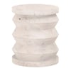 Pier Whitewash Reclaimed Pine Accent Table