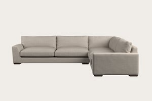 nkuku Guddu Right Hand Corner Sofa | Make To Order | Grand | Brera Linen Natural