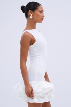 AKIRA All About Me Mini Dress | White | Size XL