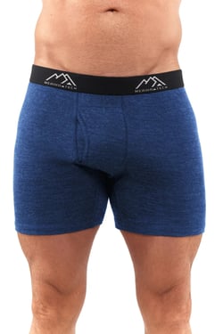 Men's Merino Boxers 190 Brief Windsor Blue (1 Pack) - XXL
