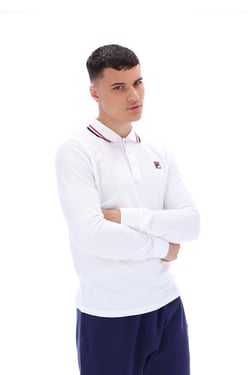 Monte Tipped Collar L/S Polo - 3XL