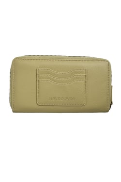 Weird Fish Handbury Faux Leather Purse Lime Size ONE