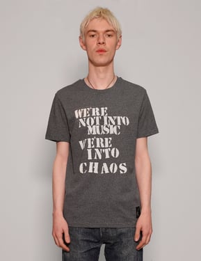 We're Into Chaos' T-Shirt in Grey