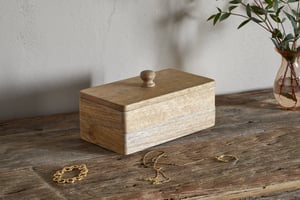 nkuku Chanya Mango Wood Jewellery Box | Gifting | One Size | Natural