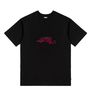 Postal Trip Outline Tee Black
