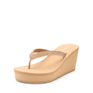 DREAM PAIRS Comfortable Platform Flip Flops