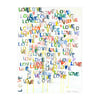 Love + Goodnight Art Print