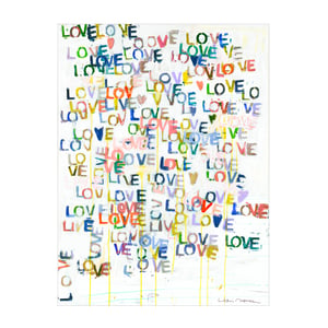 Love + Goodnight Art Print