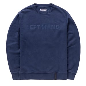 Left Hand Special Dye Crew Sweatshirt Navy