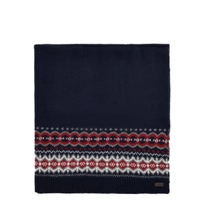 Barbour Case Fair Isle Blanket Blue Granite
