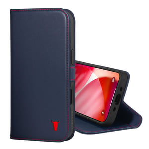 iPhone Air Leather Case (MagSafe Charging) - Navy Blue