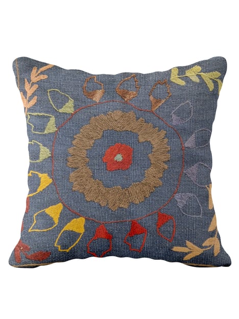 Suzani Hand Embroidered Cushion Cover - 45 x 45 cm