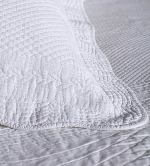 White Verity 100% Cotton Bedspread