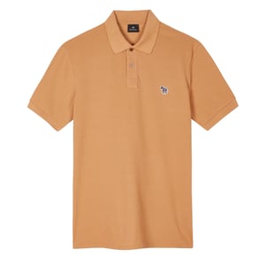 Paul Smith Organic Cotton Zebra Polo Shirt Toffee Brown