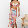 Got Wild Thoughts Midi Skirt Multi