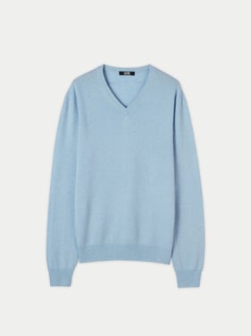 Essential V-Neck Cashmere Sweater - 3XL / Navy / MK02-520