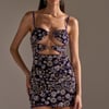 AKIRA Runaway Beaded Mini Dress | Size Medium
