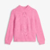 Petal Cable Sweater - Raspberry Pink
