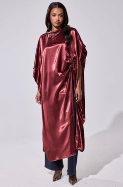 AKIRA Clara Side Ruched Blouse