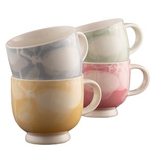 Belleek Living Laurel Footed Mug Set of 4 - Extra 25% Off with LC25