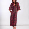 Red Heart Printed Midi Dress - 8