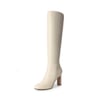 DREAM PAIRS Almond Toe Chunky Knee high Boots